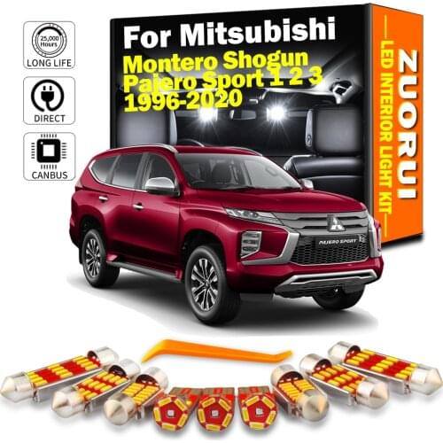 For Mitsubishi Montero Shogun Pajero Sport 1 2 3 1996-2020 Vehicle LED interior Light Kit Canbus Car Lighting Accessories
