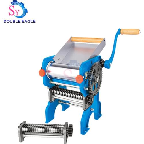 Home use bule cast iron noodle cutter machine pasta machine hand double knives pasta maker manual small noodle making machine