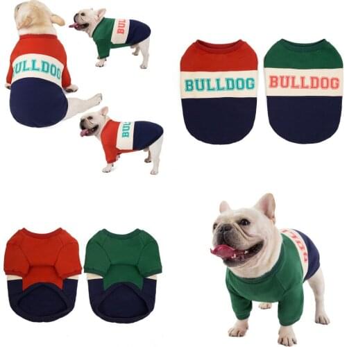 French Bulldog Clothes Winter Pug Clothing Dropship Dog Hoodie T-shirt Poodle Bichon Schnauzer Pet Outfit Dog Costume Ropa Perro