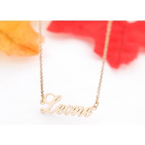 Personalized Any Name Necklace Women Choker Stainless Steel Chain Custom Letter Fascinating Pendant Handmade Jewelry Bijuteria