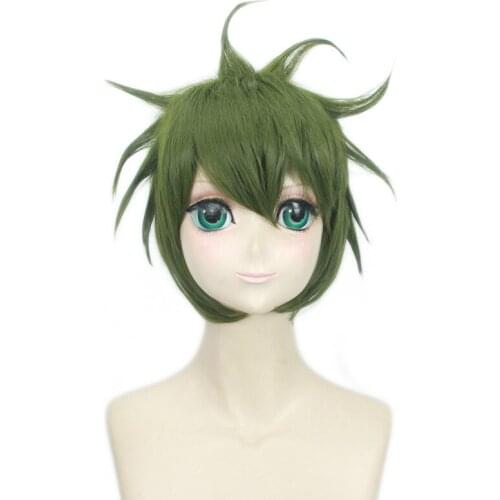 Danganronpa: Rantaro Amami Cosplay Wigs Mioda Ibuki Playing Short Colorful Long Straight Hair Halloween 1:1 Wigs