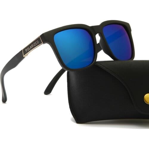 Tr90 Polaroid Sunglasses Square Vintage Driving Rubber Sun Glasses Famous Brand Men Sunglases Polarized Sunglasses for Women Men