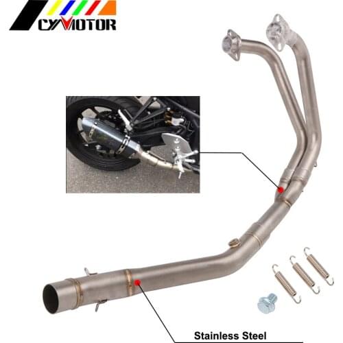 Motorcycle Middle pipe Full System Exhaust For Yamaha YZF R3 R25 2014 2015 2016 2017 2018 MT-03 MT03 MT 03 16 17 18