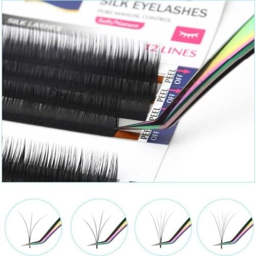 Steel Eyelashes Tweezers Professional For Lashes Extension Gold Decor Anti-static Eyebrow Tweezers Eyelash Extension