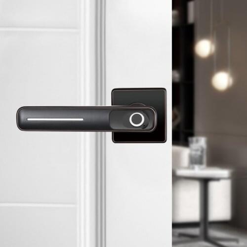 1Set Smart Electronic Door Lock Intelligent Biometric Fingerprint Lock Safe Entry Tools for Home Office Security with Mechanical