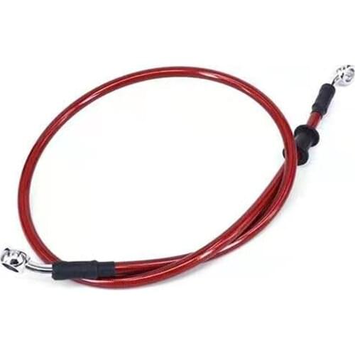 RED 300mm-2200mm Universal Motorcycle Dirt Bike Braided Steel Hydraulic Reinforce Brake cable Clutch Oil Hose line Tube Pipe Tub