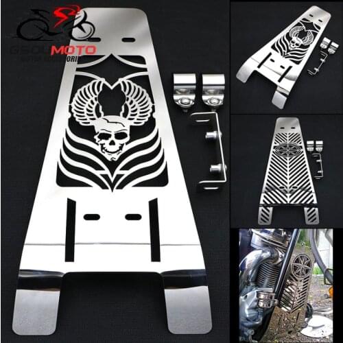 ROAD STAR SKULL Water Coolant Engine Radiator Cover Grill Guard Tank Cooler Cap For YAMAHA XV1600 XV1700 XV 1600 1700 1999-2014