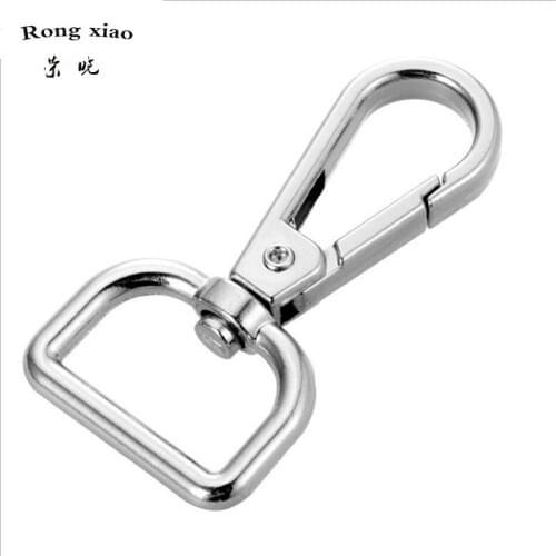 1 inch inner size Swivel Snap Hooks 25 mm Nickel Silver High Quality Lobster Clasps for Bag Shoe Handbag Accessories 40 pcs