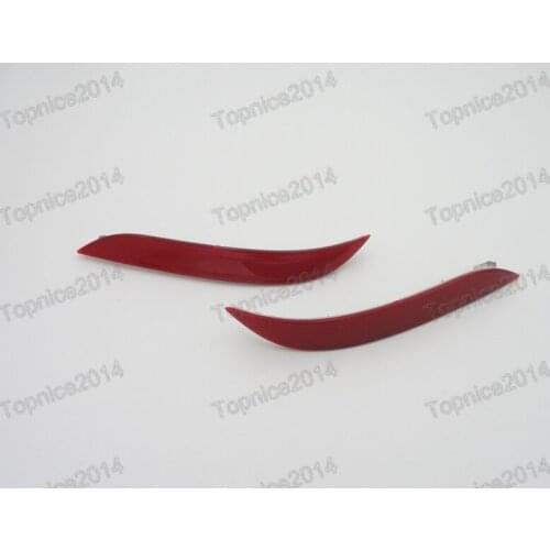 1Pair Red Rear Bumper Reflex Reflector Tail Fog Lamp Lights For BMW 5-Series E60 2003-2007