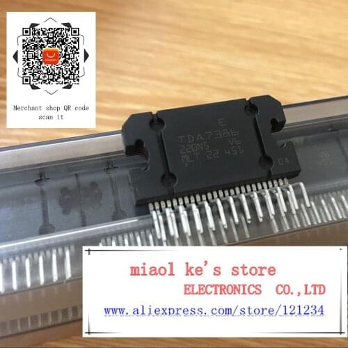 100%New original: TDA7386 TDA 7386 - IC AMP AB QUAD 45W 25FLEXIWATT