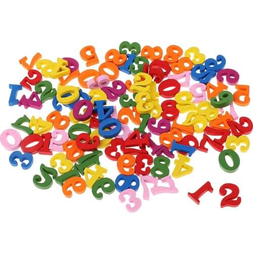 100 Pieces Multi Color Numbers for Kids Baby Math Counting Teaching Toys