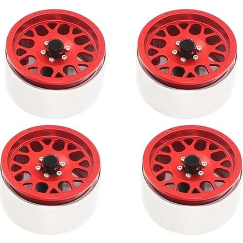 2.2Inch RC Bead Lock Wheels Rims for 1/10Th Scale RC Crawle Car SCX10-KM2 RR10 90056 TRX-4 TRX-6 D110 D90 TRAXXAS