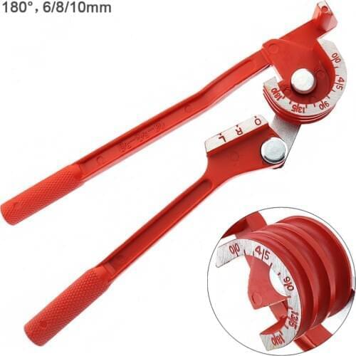 3 in 1 Tubing Pipe Bender 180° 6mm / 8mm / 10mmTube Aluminum Copper Steel Brake Lines Air Conditioning Tube Manual Elbow Tool