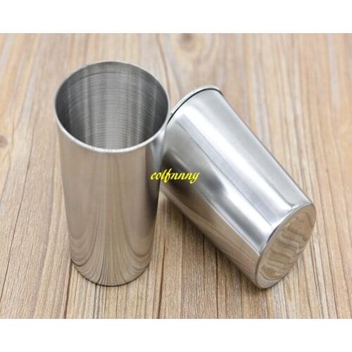 300pcs/lot 300ml Stainless Steel Metal Beer Cup Wine Cups Coffee Tea Milk Mugs Home Drinkware