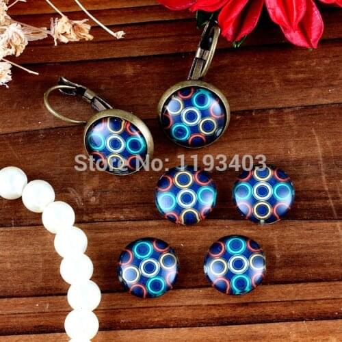40PCS 12mm)/Round12mm 20mm 25mm 30mm Glass Cabochon DIY For jewelry finding Cameo Setting ,Dome Flat Back Beads-201-35