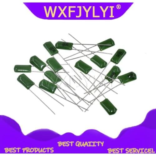 50pcs Polyester film capacitor 100V 1nF 1.5nF 2.2nF 100nF 2A471J 2A102J 2A152J 2A222J 2A392J 2A332J 2A472J 2A103J 2A473J 2A104J
