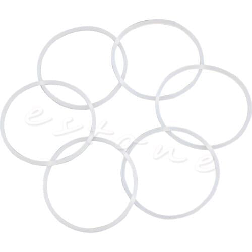 6X Useful Replacement Gaskets Seal Rubber Ring For Magic Bullet Flat/Cross Blade
