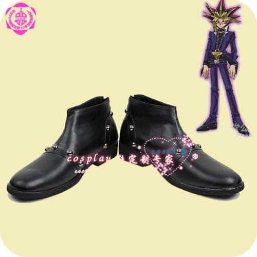 Yu-Gi-Oh!/Game King Mutou Yuugi Anime Characters Shoe Cosplay Shoes Boots Party Costume Prop