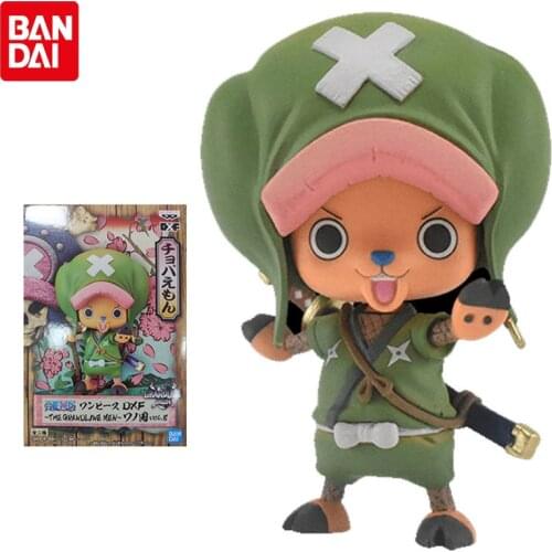Bandai One Piece Figure Banpresto DXF THE GRANDLINE MEN Wano Country Chopper NINJA Anime Figure Original Model Children Gift