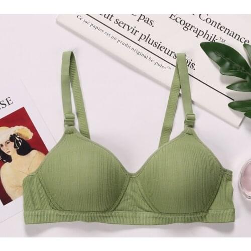 Fashion Solid Color Smooth Bra Women Thin Wire Free One-piece Seamless Push Up Intimates Bras