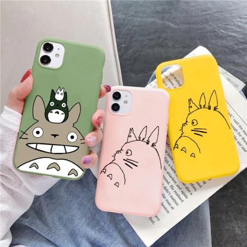 TPU Cute Totoro Case For Samsung Galaxy A50 A40 A70 A20 A20E A21S A30 A31 A51 A71 A91 A11 A12 S10 S9 S20 FE S21 Ultra Plus Cover