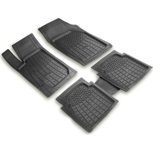 For Fiat 500 L accessorie 2012 Post 3D Pool Car Mat Set Black
