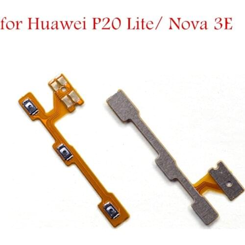 For Huawei P20 Lite/ Nova 3E Power Volume Side Key button Flex Cable P20Lite On Off Switch Flex Cable Replacement Repair Parts