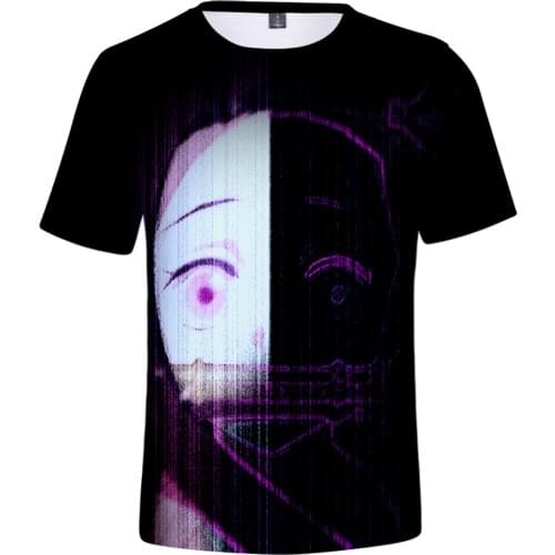 New Demon Blade T-shirt 3D Men/Women Print Demon Slayer 3D Tees Short Sleeve Fashion T shirt Men Anime T-Shirt Plus Size