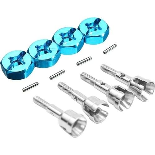 Wheel Conversion Set Axle & 12Mm Hex Dive Hub Turn 1/10 on Road for WLtoys 1/18 A959 A969 A979 A959B A969-B RC Car Upgrade Parts