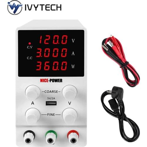 IVYTECH 30V 10A Lab Variable Power Supply Adjustable New Mini Switching DC Bench Power Supply Unit Digital Current Stabilizer