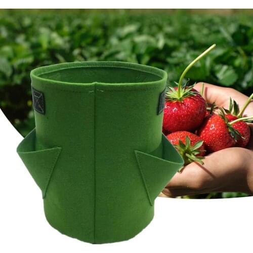 Practical Planting Bag Reusable Good Drainage Plant Grow Bag Breathable Felt Garden Vegetable Planting Bag for Vegetable