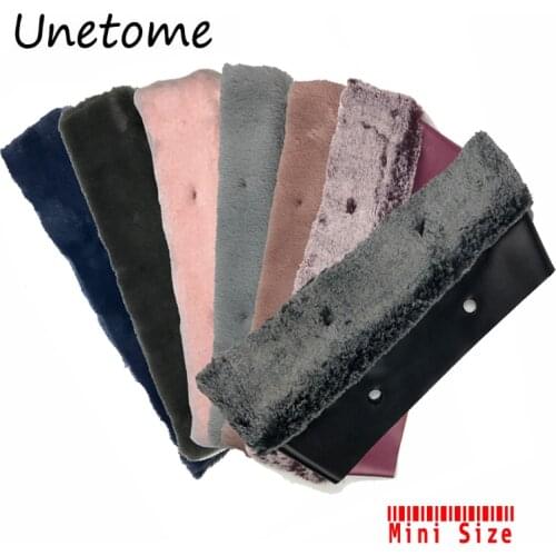 11 Colors Small Mini Size Fur Plush Trim Thermal Plush Decoration Fit for O bag Obag Silicone bag Accessories womens handbags
