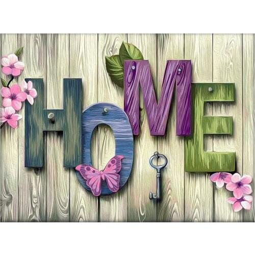 Photo Custom Full Round Diamond Painting HOME letter 5d Diamond Embroidery Cross Stitch Diamond Mosaic Kits Birthday Gift