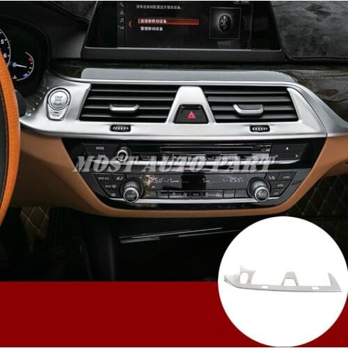 Stainless Console Air Vent Outlet Trim Cover For BMW 5 Series G30 G31 2017-2020 Car accesories interior Car Trim