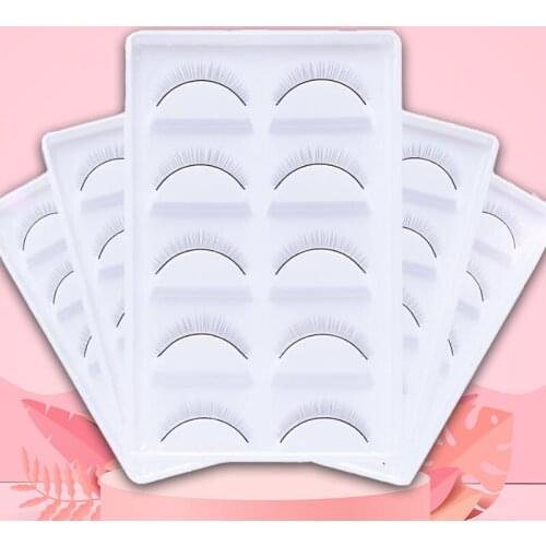 5/10/25 pairs Individual Practice False Eyelashes Natural Training Lashes Eyelash Extension Practicing For Beauty Makeup Tools