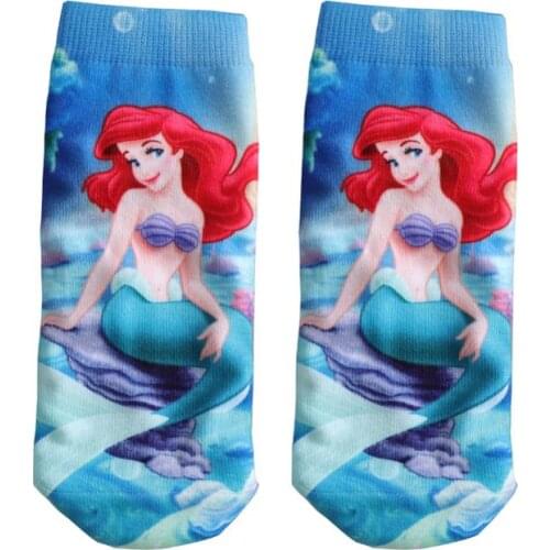 1-10Y Spring Autumn Cartoon Mermaid Socks Boys Girls Kids Breathable Warm Socks Childrens Christmas socks