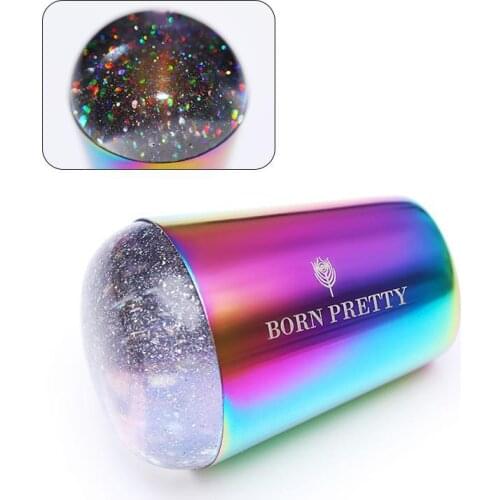 BORN PRETTY Nail Art Printing Tool Colorful Big Handle Symphony Seal Can Be Customized Laser Silicone Seal