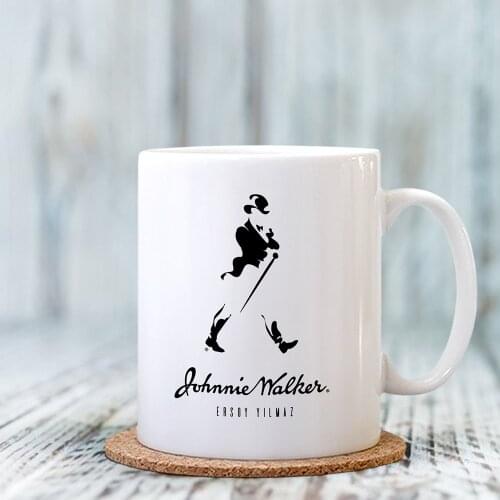 Personalized Johnnie Walker White Mug Cup
