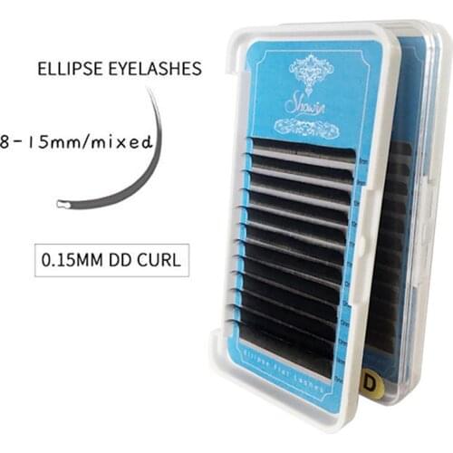 Eyelashes Makeup Ellipse Flat Lashes Extension Lashes Faux Cils 3D Mink Eyelashes Soft Maquiagem High Quality Lashes Natural