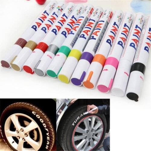 Waterproof Universal 12 Colors Paint Pen Marker Permanent, Permanent Paint Marker Pen For Writing On Fabrics Glass Wood Metal
