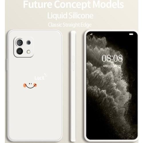 Smiley Silicone Case For Xiaomi Mi 11 lite Ultra 11i 10T 9T Pro Lite 10 10S 9 8 lite Pro Poco F2 X2 F3 Pro Soft Phone Cover Case