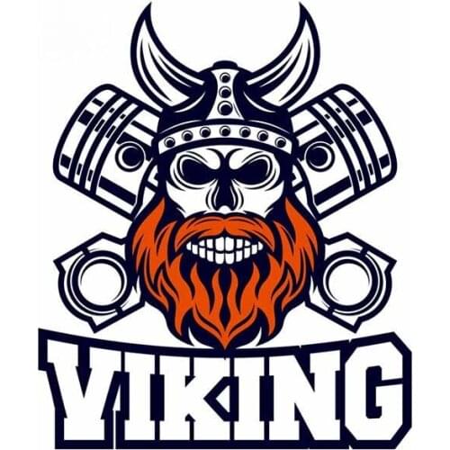 Fuzhen Boutique Decals Exterior Accessories Art Pattern Skull Viking and Diesel Car Stickers Motorcycle Waterproof Sticker