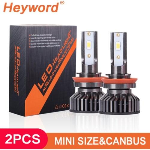 Heyword LED Head Lamp 3570 Car Headlight H7 H4 9005 9006 Bulb 6000K 2pcs 24000LM NEW