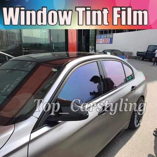 VLT 18% Chameleon Window tint Car Window Tint For left / right car windows Film Glass Car Auto solar tinting 1.52x30m 5x98ft