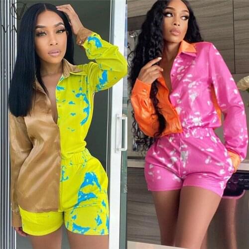 VAZN 2021 Sprot Running Print Summer Suitable Full Sleeve Energetic Casual Elegant Women 2PCs Set Ladies Women Suits