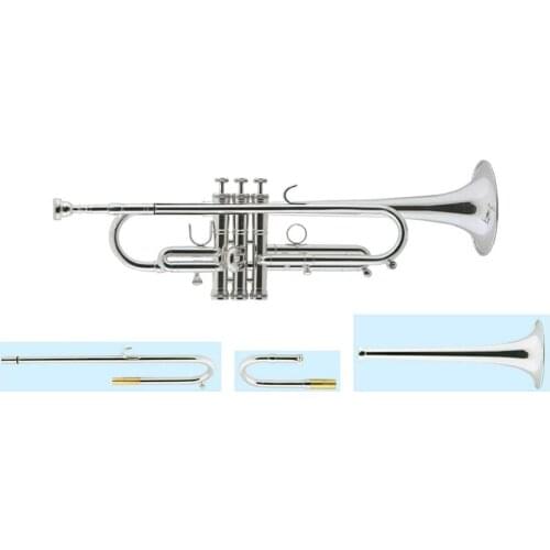 High Grade Cupronickel turning pipe Double bell double leadpipe trumpet
