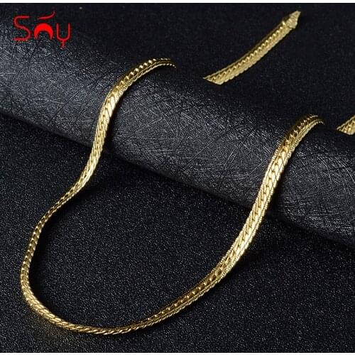 Sunny Jewelry Fashion Jewelry 2021 Copper Necklace Chains Women And Man Classic High Quality For Daily Wear Gift Wedding Party