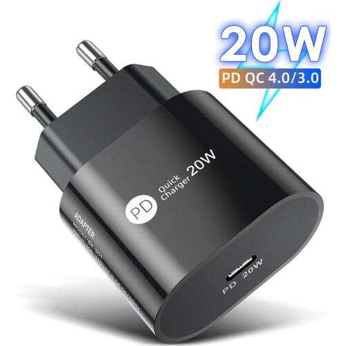 PD 20W Charger USB C Adapter For Samsung IPhone 12 Pro Max iPhone Charger Fast Usb Chargers EU US Plug