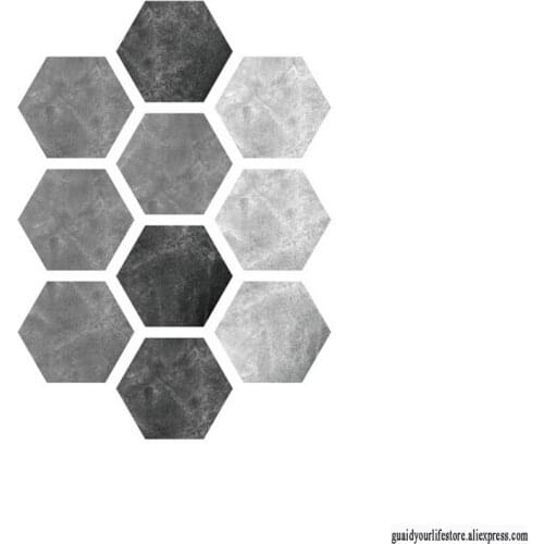 10pcs PVC bathroom anti-slip floor tiles tile floor waterproof stickers wall stickers wall decoration kitchen oil proof wallpape