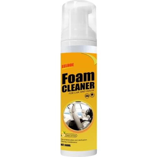 100ml Multi-purpose Foam Car Cleaner Automoive Seat Interior Home Cleaning Cleaner Home Cleaning Foam Spray Wash Car